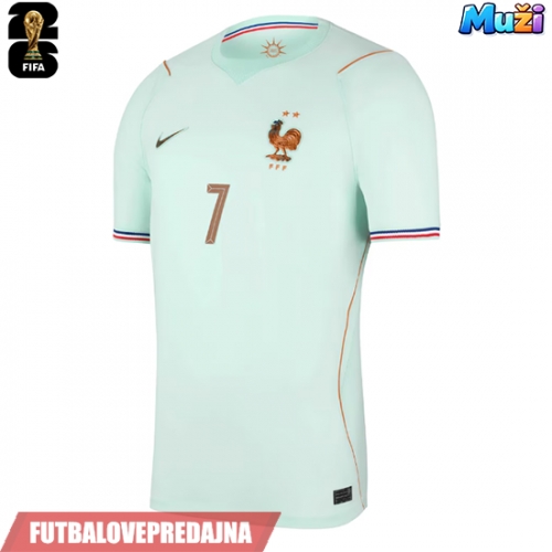 Lacne Muži Futbalové dres Francúzsko Ousmane Dembele #7 MS 2026 Krátky Rukáv - Preč